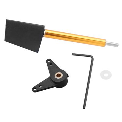 Heyiarbeit RC Boat Rudder with L Shape Servo Arm 28mm, Rudder Pad Thickness 4.4mm FXB-QJFXD 1 Set
