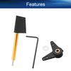 Heyiarbeit RC Boat Rudder with L Shape Servo Arm 28mm, Rudder Pad Thickness 4.4mm FXB-QJFXD 1 Set view 3
