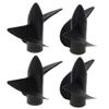Heyiarbeit 2Pairs 2 Blades Propellers for Ship Model Rc Boat Propeller Model Black Plastic Positive Paddle and Propeller Reversing 45mm Diameter 31.5mm Pitch M4 Hole Dia view 1