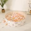 TRENDPLAY Plastic Balls for Ball Pits - Pack of 100 Hollow Balls- Safe and Exciting Playtime - Perfect for Toddler Baby Pools,Party,Festival Decoration, Pink+ Gold+ Pearl White+ Clear view 3