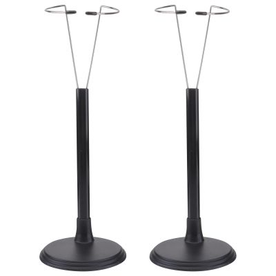 jojofuny 2Pcs Black Doll Stand for 12-15 Inch Action Figure: Adjustable Height Doll Holder for Display, Action Figure Storage Stand for Home Decoration