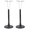 jojofuny 2Pcs Black Doll Stand for 12-15 Inch Action Figure: Adjustable Height Doll Holder for Display, Action Figure Storage Stand for Home Decoration view 1