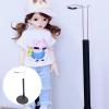 jojofuny 2Pcs Black Doll Stand for 12-15 Inch Action Figure: Adjustable Height Doll Holder for Display, Action Figure Storage Stand for Home Decoration view 4