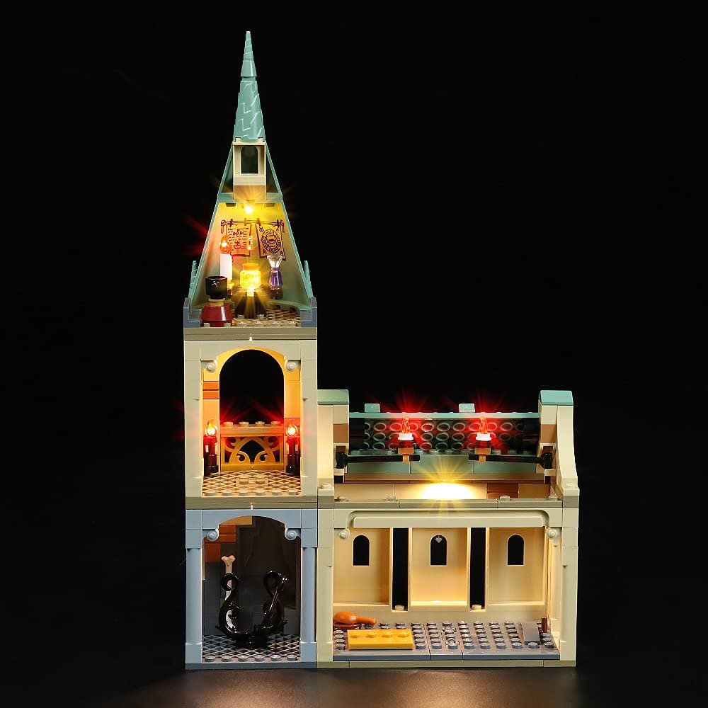 Brick Shine Light Kit for Hogwarts: Fluffy Encounter 76387 (Model Set is not Included) (Classic)