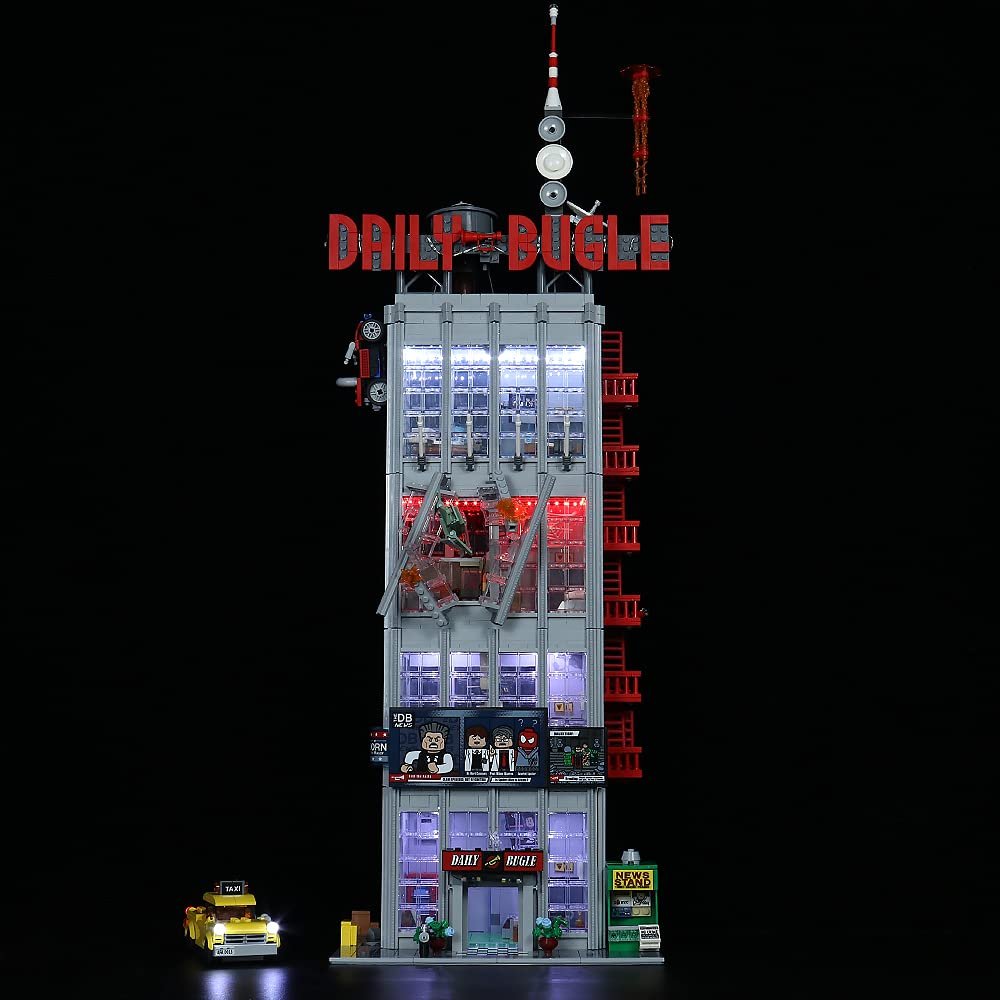 Brick Shine Light Kit for Daily Bugle 76178 (Model Set is not Included) (Classic)