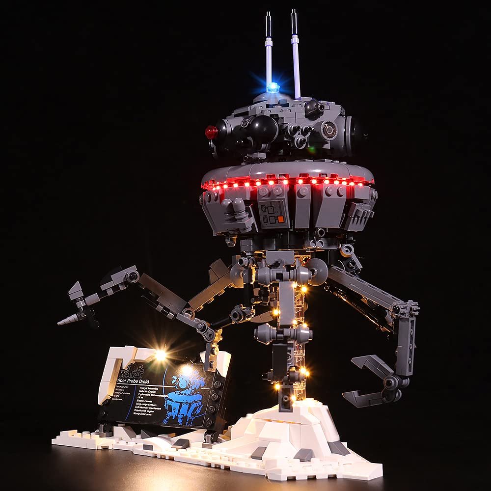 Brick Shine Light Kit for Imperial Probe Droid 75306 (Model Set is not Included) (Classic)