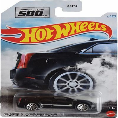 Hot Wheels Cadillac CTS-V, [Black] Factory 500 1/10