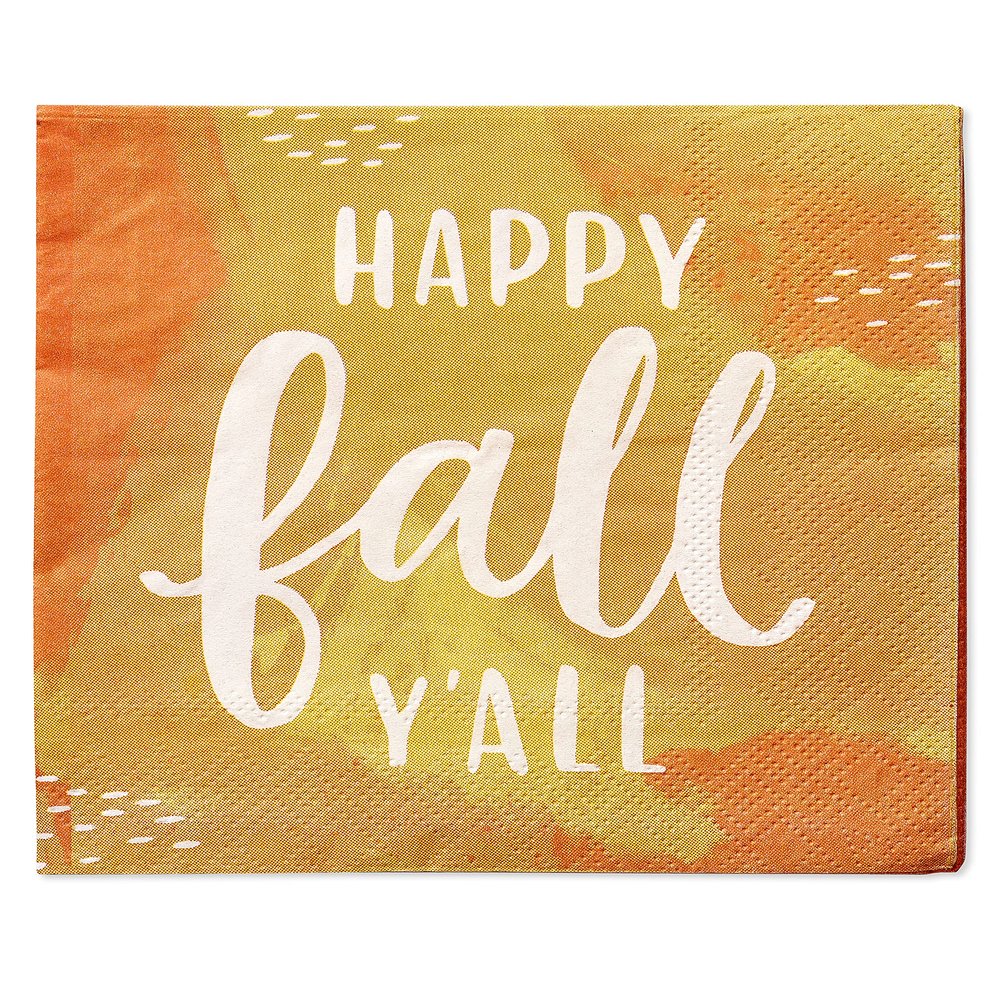 American Greetings 50-Count 5 in. x 5 in. Beverage Napkins, Thanksgiving Party Supplies