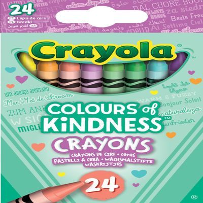 Crayola Colors of Kindness Crayons, Assorted Colors, Box Of 24 Crayons
