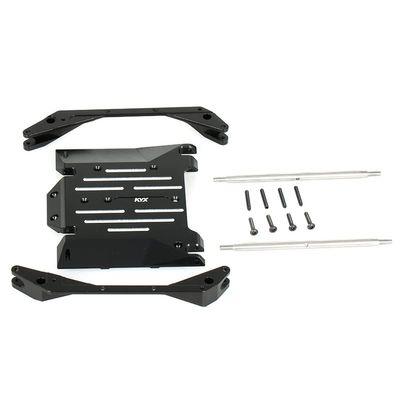 KYX Racing CNC Machined Aluminum Alloy Skid Plate Upgrades Parts Accessories for 1/10 RC Crawler Car Axial RBX10 Ryft