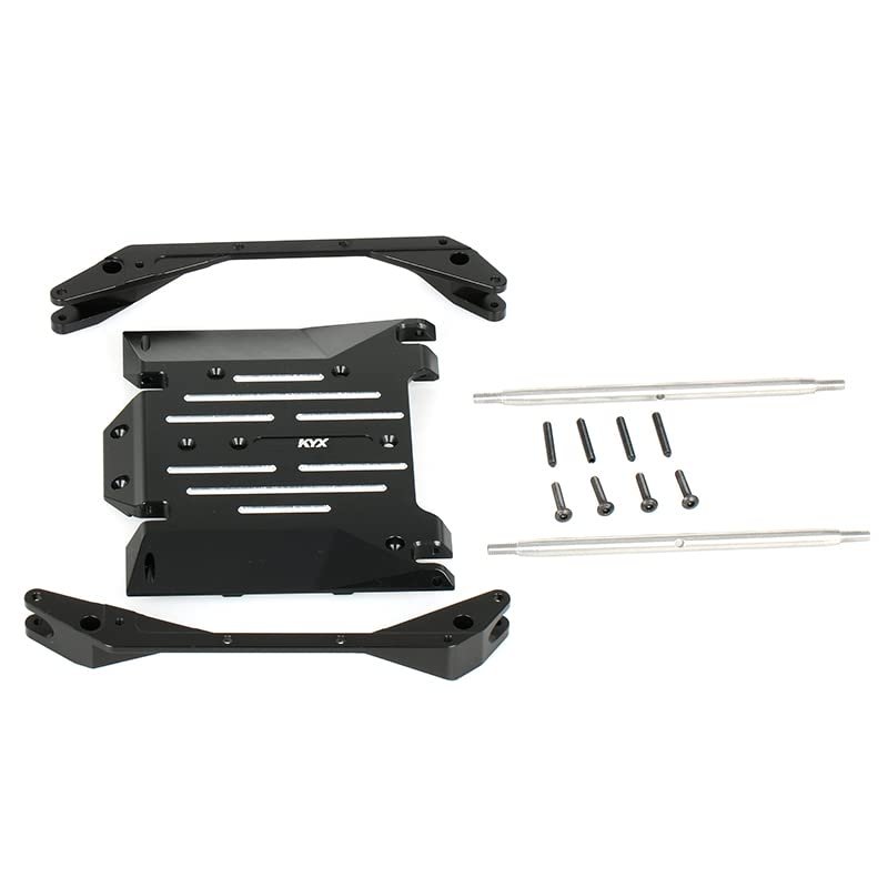 KYX Racing CNC Machined Aluminum Alloy Skid Plate Upgrades Parts Accessories for 1/10 RC Crawler Car Axial RBX10 Ryft