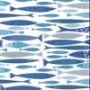 aolongwl IHR 3-Ply Deluxe Paper Napkins, 16-Count Guest Towel | Buffet, 8.5" x 4.5", School of Fish view 1