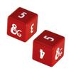 Heavy Metal Red and White D6 Dice Set for Dungeons & Dragons - Great for RPG, DND, MTG as Gamer Dice or Board Gaming Dice view 3