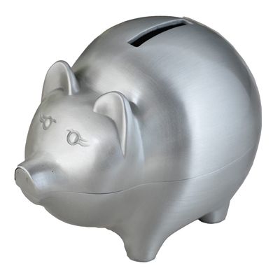 HXSCOO Metal Piggy Bank Child to Cherish Pig Money Coin Box Kids Gift