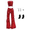 Doll Clothes, 5 Sets Outfits Houndstooth Coat Pants Windbreaker Hat for 11.5 inch Dolls Accessories Random Style view 4