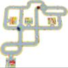 goki 57422 Play Street with 2 Vehicles Traffic Gyro Diameter 14 cm Cardboard Injection Moulded 47 Pieces Multi-Coloured view 1