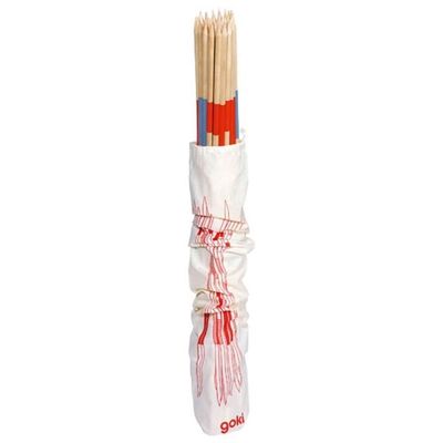 goki 56641 Mikado Game in Cotton Bag Length 46 cm Diameter 0.6 cm Wood 41 Sticks