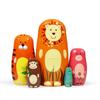 HYCLES Nesting Dolls Russian Matryoshka Wood Stacking Nested Set for Kids Handmade Toys for Children Kids Christmas Birthday Decoration Halloween Wishing Gift view 1