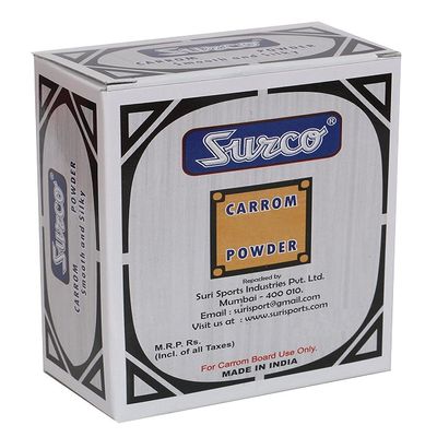 Surco Professional Carrom Board Powder for Carrom Board - 400 GMS