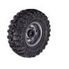 LAFEINA 4PCS 120mm Rubber Tyres 2.2 inch Metal Beadlock Wheel Rim for 1:10 RC Rock Crawler Car SCX10 TRX4 TRX-6 (Gray) view 2