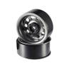 LAFEINA 4PCS 120mm Rubber Tyres 2.2 inch Metal Beadlock Wheel Rim for 1:10 RC Rock Crawler Car SCX10 TRX4 TRX-6 (Gray) view 3