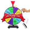 12 Inch Spinning Prize Wheel with Durable Base, 10 Slots Tabletop Spinner, with Dry Erase Marker and Eraser, Easy to Install, for Fortune Spin Game in Parties, Classroom, Home, Raffles, Holidays view 1