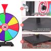 12 Inch Spinning Prize Wheel with Durable Base, 10 Slots Tabletop Spinner, with Dry Erase Marker and Eraser, Easy to Install, for Fortune Spin Game in Parties, Classroom, Home, Raffles, Holidays view 4
