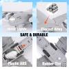 Crelloci Air Force Diecast Plane Toy with Lights & Sounds Pull Back, Grey Metal Military Model Airplane, Army Aircraft Fighter Toy, Play Vehicle for Kids Boys Toddlers Ages 3+ view 2