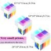 YOKIOU RGB Cube Prism, 15/18/20mm Dispersion Prism Optical Glass X-Cube for Physics Teach view 2