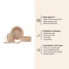 Design Letters Mini Favourite Starter Set Beige | Includes Sippy cups, suction baby bowl, kids deep plate, sippy cups lids, handle and 2 Spoons | BPA-free, BPS-free, drop-safe & dishwasher safe view 3