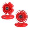 Gladeer 90mm Wiggle Car Polyurethane Replacement Wheels Set Upgrades for PlasmaCar Ride-on Toys Wiggle Car Replacement Wheels, 4-Pack (Red) view 1