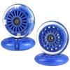 Gladeer 90mm Wiggle Car Polyurethane Replacement Wheels Set Upgrades for PlasmaCar Ride-on Toys Wiggle Car Replacement Wheels, 4-Pack (Blue) view 1