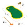 ArtCreativity Mini Golf Playset, Set of 2, Golf Toys for Kids and Adults with 2 Putters, 3 Balls, 1 Flag Stick, and 1 Bordered Green Per Set, Office Desk Decorations and Desktop Games view 3