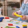 Arteza Kids Play Dough, Number Learning Dough Clay Kit, 12 Pieces, 0.8 oz, Red, Yellow, and Blue, 10 Numeric Cards, Art Supplies for Kids view 2