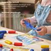 Arteza Kids Play Dough, Alphabet Learning Kit, 30 Pieces Air Dry Clay, 0.8 oz, Red, Yellow, and Blue, 26 Alphabet Cards, Art and Craft Supplies for Kids view 2