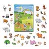 Magnetic Vehicle Zoo Animal and Doll House Family Playboard for Kids view 2