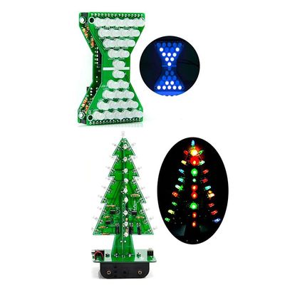 Gikfun Electronic Hourglass 3D Xmas Tree Led DIY Soldering Practice Kit