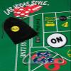 Cyber-Deals Craps Starter Kit Sets, Featuring Authentic Las Vegas Casino Table-Played Dice with Clear Acrylic Dice Boat (Four Queens (Blue Polished)) view 1