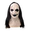 Horror Smile Clown Mask, Freak Clown Mask with Hair, Halloween Killer Masks Joker Costume for Party,Clown Role-Playing Props view 1