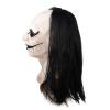 Horror Smile Clown Mask, Freak Clown Mask with Hair, Halloween Killer Masks Joker Costume for Party,Clown Role-Playing Props view 3