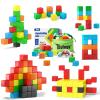 48PCS Magnetic Blocks for Toddlers Toys, Large Magnetic Cube Toy for Sensory Montessori Education Preschool Magnet Toys for 3 4 5 6 Year Old Boys and Girls view 1