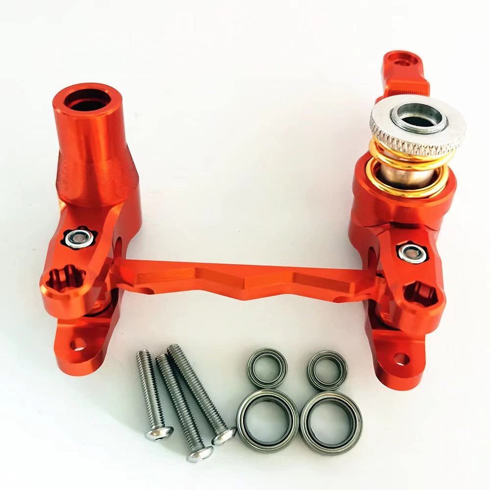 Aluminum Steering Assembly Orange for Traxxas 1/10 Maxx Maxx Slash 8946