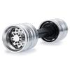 RC-Hub 1pcs Rear Straight Axle Metal Rear Bridge for 1/14 Tamiya Trailer Tractor Truck RC Crawler Car view 3