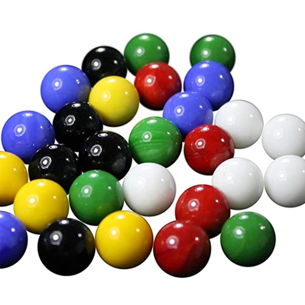 Kasuyi 25 Pcs Marbles BulkMultifunction Marbles,Use for Crafts,Arts,Science and Math,Multiple Colors