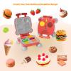 Dough Tools for Kids, 41Pcs Dough Toys Include Play Food Molds - Cupcakes, Ice Cream, Burger, Fries, Noodle, Play Bulk Pack with Roller, Cutters, Scissor, Dough Mat and Storage Bag Gifts (Tools) view 4