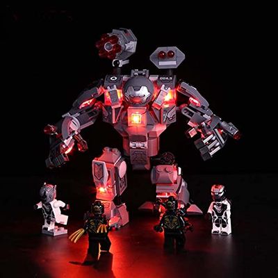 Brick Shine Light Kit for War Machine Buster 76124 (Model Set is not Included) (Classic)