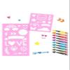 Depesche 11500 TOPModel - Fineliner Set with 10 Pens and 2 Stencils, Fine Painters in 10 Different Colours, Ideal for Writing, Drawing and Hand Lettering view 3