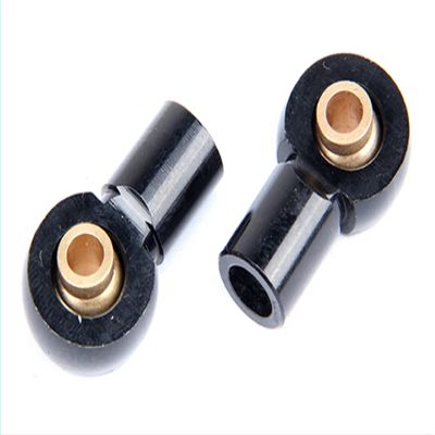 DAPENGNIAO 2pcs 1/5 rc car Gas Metal Shock Absorption Rod Ball Joint bucklel for LOSI 5IVE-T Rovan Lost Part Accessories (Color : Black)