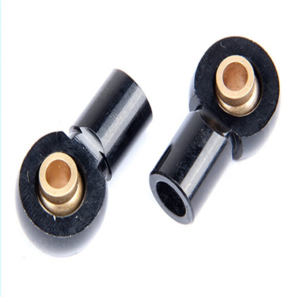 DAPENGNIAO 2pcs 1/5 rc car Gas Metal Shock Absorption Rod Ball Joint bucklel for LOSI 5IVE-T Rovan Lost Part Accessories (Color : Black)