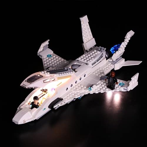 Brick Shine Light Kit for Stark Jet and The Drone Attack 76130 (Model Set is not Included) (Classic)